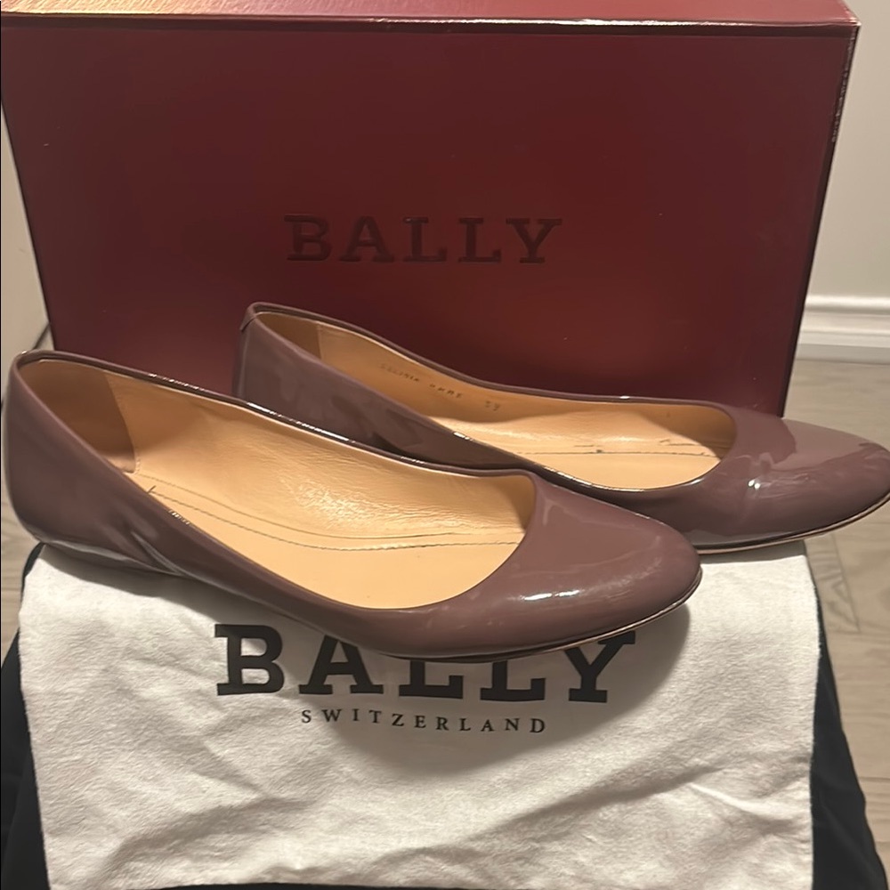 Bally Brown Leather Loafers Classic Flats